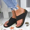 thumbnail image 1 of Jsaierl Sandals for Women Dressy Summer, Dressy Comfy Platform Casual Shoes Summer Beach Travel Slipper Flip Flops Size 10, 1 of 4