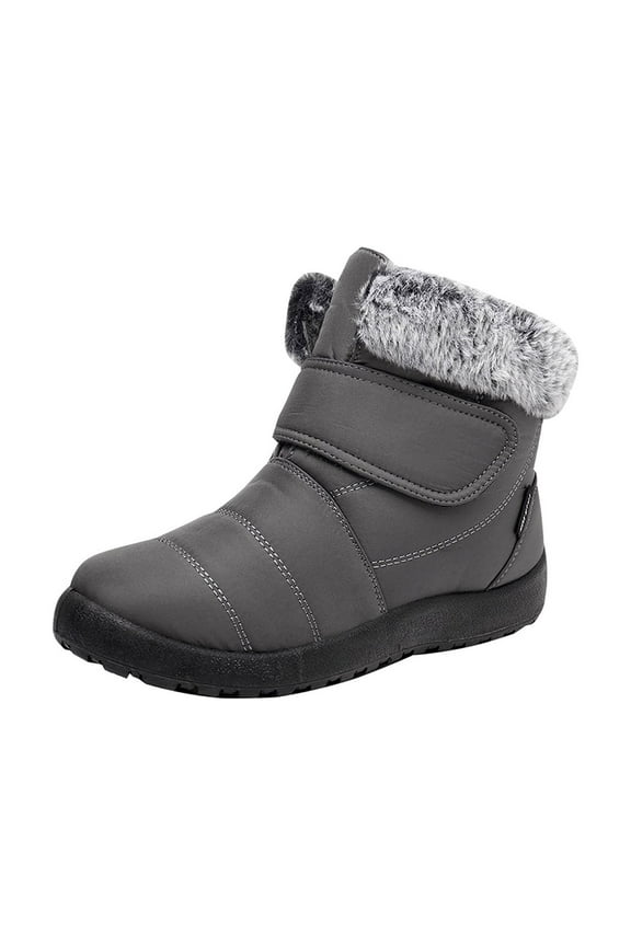 Snow Boots for Women Winter Boot with Comfortable Warm Faux Fur Lined Ankle Booties Outdoor Slip On Waterproof Short Boots