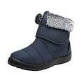 thumbnail image 1 of Jsaierl Snow Boots for Women Winter Boot with Comfortable Warm Faux Fur Lined Ankle Booties Outdoor Slip On Waterproof Short Boots, 1 of 4