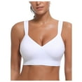 thumbnail image 1 of Jsaierl Sports Bras for Women Wirefree Yoga Fitness T-shirt Bra Cotton Breathable Bralettes Soft High Support Sports Bras, 1 of 4