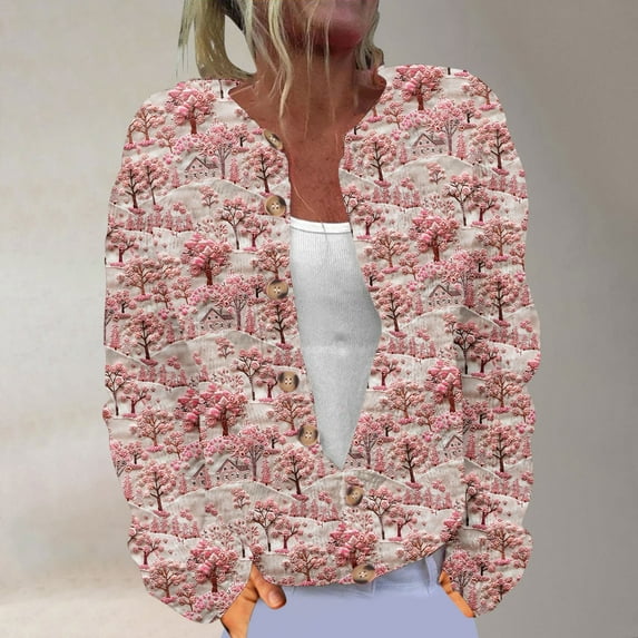 Jsaierl Ugly Christmas Sweater for Women Cute Xmas Cable Knit Long Sleeve Open Front Cardigan Winter Coats Outerwear Jackets