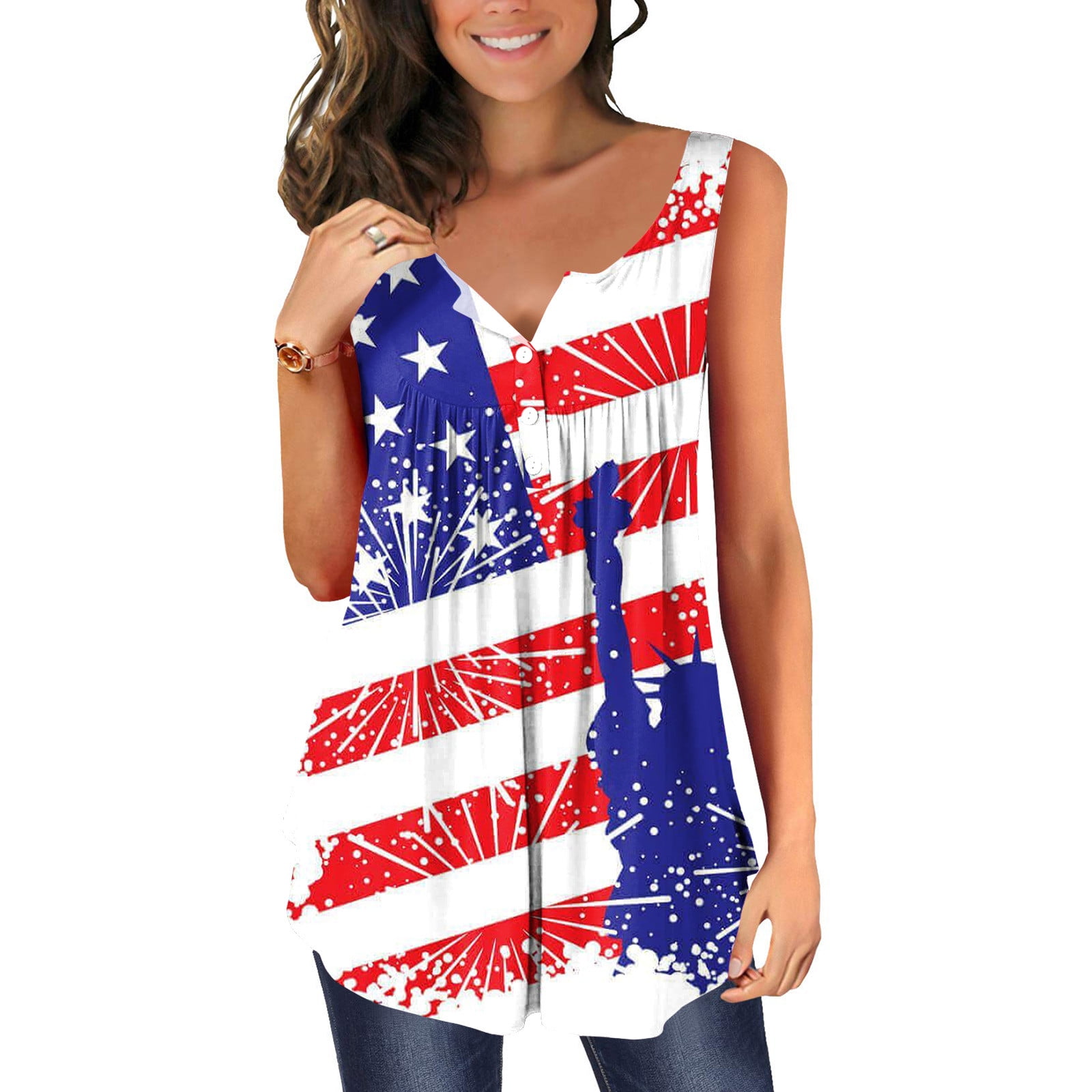 4th of july sleeveless shirts
