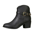 thumbnail image 1 of Jsaierl Women's Ankle Boots Chunky Stacked Heel Zipper Booties Cowboy Boots Cowgirl Ankle Boots Western Pointed Toe Short Cowboy Boots for Women,Girl,Party, 1 of 5