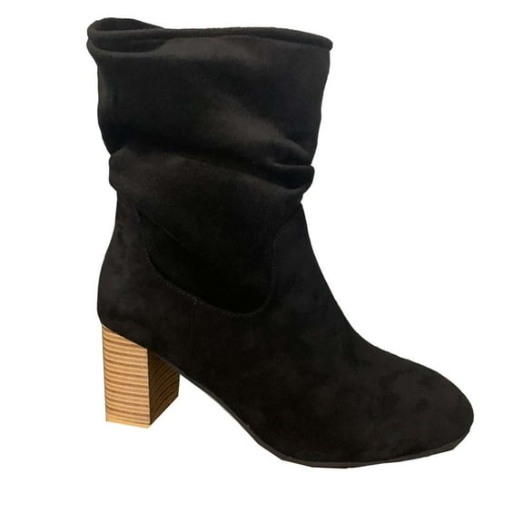 Jsaierl Women's Ankle Boots Chunky Stacked Heel Zipper Booties Cowboy Boots Cowgirl Ankle Boots Western Pointed Toe Short Cowboy Boots for Women,Girl,Party