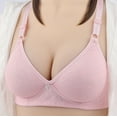 thumbnail image 1 of Jsaierl Women's Bras Front Closure Wirefree Push Up T-shirt Bras Cotton Comfort Bralettes Cozy Breathable Full Figure Bras, 1 of 7
