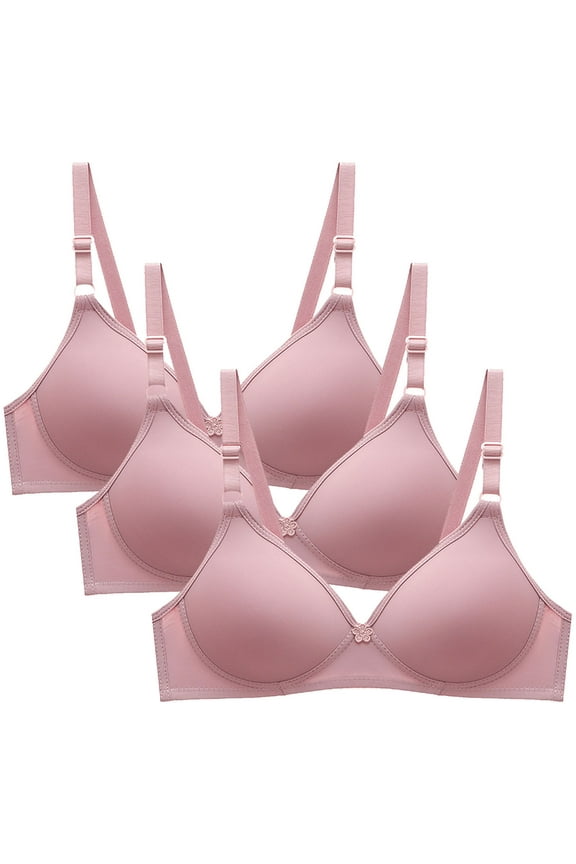 Women's Bras Wireless Lift T-shirt Bras Seamless Padded Bralettes Shapewear Everyday Full Figure Bras 3 Packs