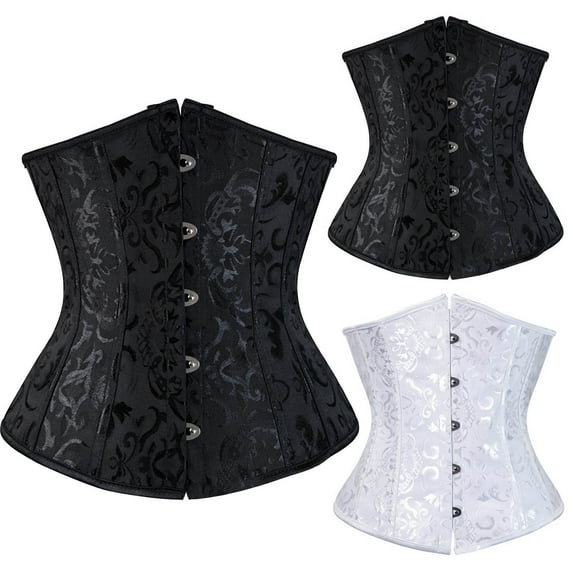 Jsaierl Women's Corset Top Plus Size Sleeveless Gothic Renaissance Corset Retro Corset Lingerie Casual Bustier Shapewear