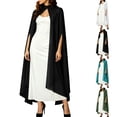 thumbnail image 1 of Jsaierl Women's Elegant Long Open Front Cape Shawl Asymmetrical Hem Halloween Witch Cosplay Costume Cloak, 1 of 10