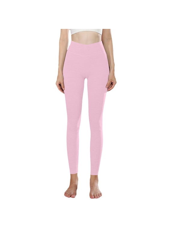 Women's Fleece Lined Leggings High Waist Thick Warm Tights Butt Lifting Cotton Pants Soft Gym Yoga Legging