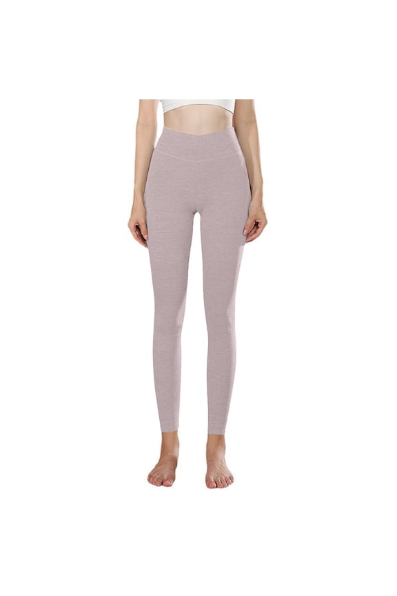 Women's Fleece Lined Leggings High Waist Thick Warm Tights Butt Lifting Cotton Pants Soft Gym Yoga Legging