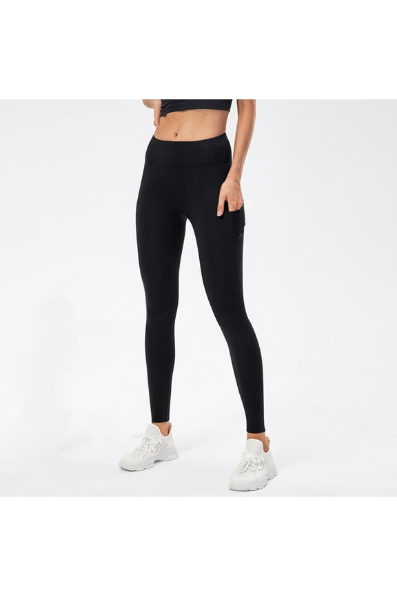 Women's Fleece Lined Leggings High Waist Warm Thick Tights Butt Lifting Fuzzy Pants Soft Cozy Yoga Legging