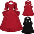 thumbnail image 1 of Jsaierl Women's Halloween Costumes Retro Medieval Elegant Goth Plus Size Dresses Adult Costumes Peasant 1800s Ball Gown Renaissance Dress, 1 of 8