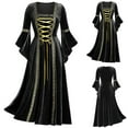 thumbnail image 1 of Jsaierl Women's Halloween Costumes Vintage Medieval Victorian Goth Plus Size Dresses Adult Costumes Irish 1800s Ball Gown Renaissance Dress, 1 of 7
