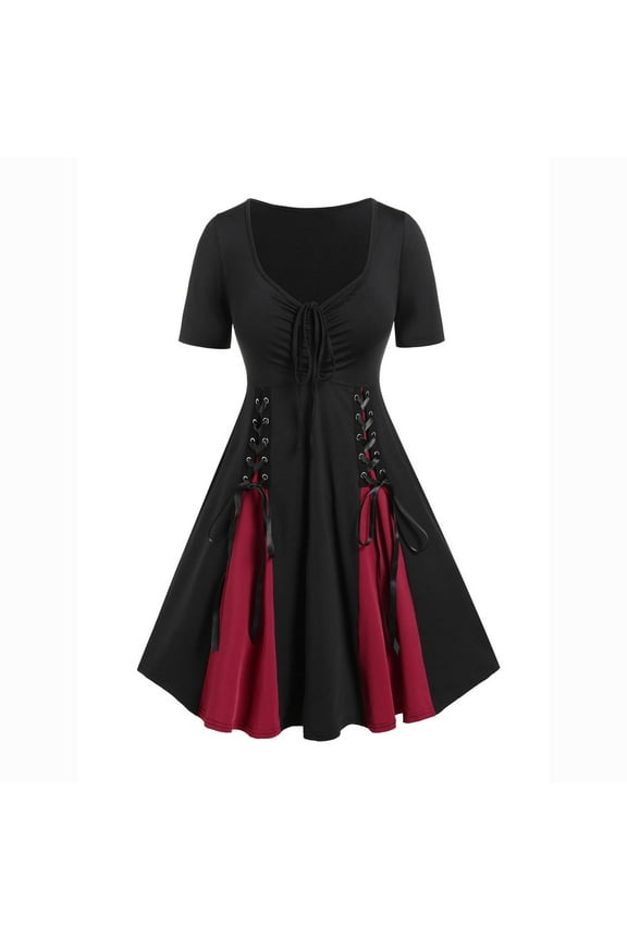 Women's Halloween Costumes Vintage Medieval Victorian Gothic Maxi Dresses Adult Costumes Irish Steampunk Ball Gown Renaissance Dress