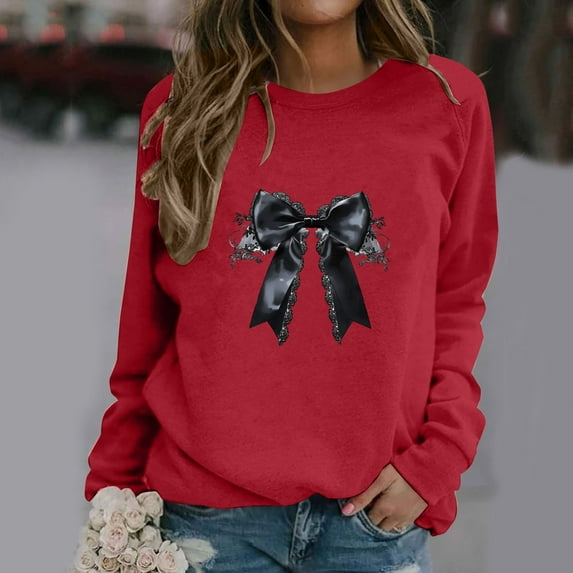 Jsaierl Women's Halloween Sweatshirts Cute Pumpkin Ghost Graphic Sweatshirt Work Round Neck T-shirt Long Sleeve Dressy Casual Pullover Tops Halloween Gifts