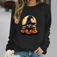 thumbnail image 1 of Jsaierl Women's Halloween Sweatshirts Plus Size Pumpkin Ghost Graphic Sweatshirt Work Crewneck T-shirt Long Sleeve Dressy Casual Pullover Tops Halloween Clothes, 1 of 6