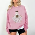 thumbnail image 1 of Jsaierl Women's Halloween Sweatshirts Spooky Pumpkin Ghost Print Sweatshirt Trendy Crewneck T-shirt Long Sleeve Dressy Casual Pullover Tops Halloween Party Supplies, 1 of 4