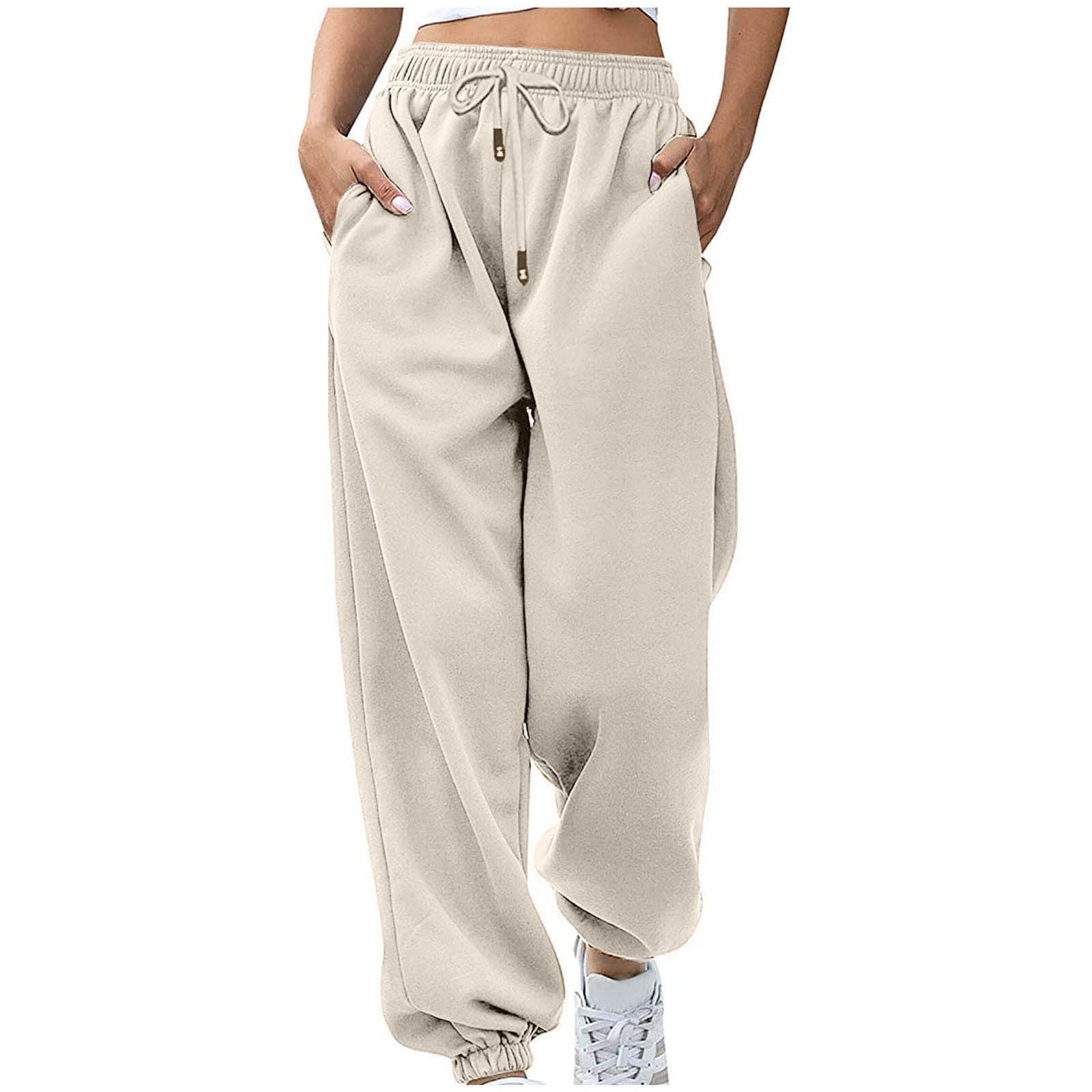 Pantalon Jogger Femme Taille M - Vert, Effet Plissé/ruched, Neuf Avec étiquettes