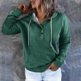 thumbnail image 1 of Jsaierl Women's Hoodies Cute Solid Color Graphic Hooded Sweatshirts Lightweight Sweaters Trendy Long Sleeve Top Hoodie, 1 of 5