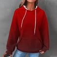 thumbnail image 1 of Jsaierl Women's Hoodies Oversized Gradient Print Hoodies Sweatshirts Holiday Pullover Workout Long Sleeve Top Hoodie, 1 of 6