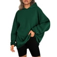 thumbnail image 1 of Jsaierl Women's Hoodies Oversized Solid Color Hooded Sweatshirts Casual Pullover Y2k Long Sleeve Top Hoodie Fall Fashion 2024, 1 of 7