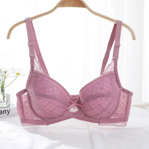 Jsaierl Women's Lace Bras Wireless Push Up T-shirt Bras Cotton Sexy Bralettes Soft Daily Full Figure Bras