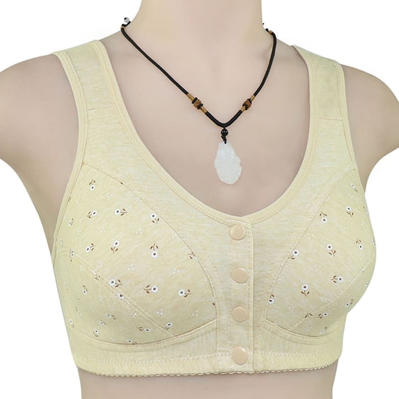Jsaierl Women's Lace Bras Wireless Push Up T-shirt Bras Seamless Full Coverage Bralettes Flex Fit Everyday Full Figure Bras Front Closure