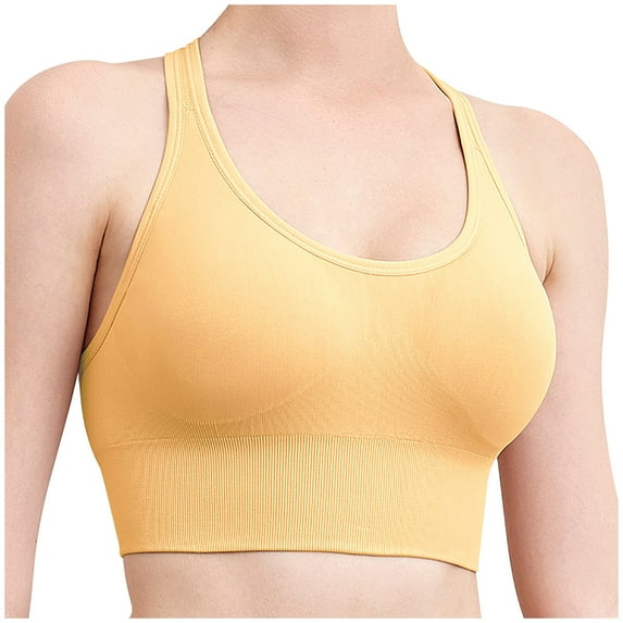 Jsaierl Women's Sports Bras High Impact Support Underwire Bra Seamless Comfortable Bralettes Shapewear Yoga Gym Bras