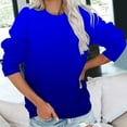 thumbnail image 1 of Jsaierl Women's Sweatshirts Funny Solid Color Sweatshirts Crewneck Holiday Sweater Tops 2024 Long Sleeve Shirts Winter Saving, 1 of 6