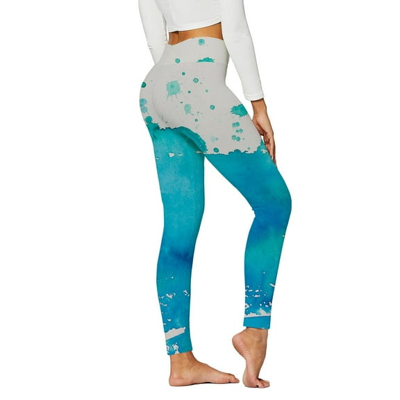 Jsaierl Women's Yoga Pants Compression Legging Workout High Waist Pants Stretch Butt Lift Trousers Soft Tall Long Pants