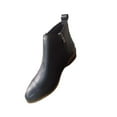 thumbnail image 1 of Jsaierl Womens Ankle Boots Slip on Pointed Toe Chunky Block Mid Heel Leather Elastic Panel Casual Chelsea Western Booties, 1 of 5