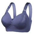 thumbnail image 1 of Jsaierl Womens Bras No Wire Push Up T-shirt Bras Cotton Padded Bralettes Stretch Daily Full Figure Bras, 1 of 3