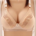 thumbnail image 1 of Jsaierl Womens Bras Wirefree Support T-shirt Bras Seamless Full Coverage Bralettes Shapewear Breathable Full Figure Bras, 1 of 3
