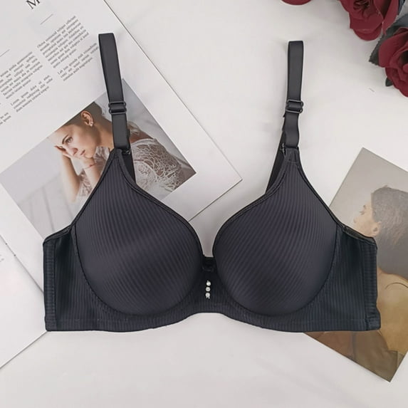 Jsaierl Womens Bras Wirefree Support Underwire Bra Seamless Padded Bralettes Elegant Everyday T-Shirt Bras