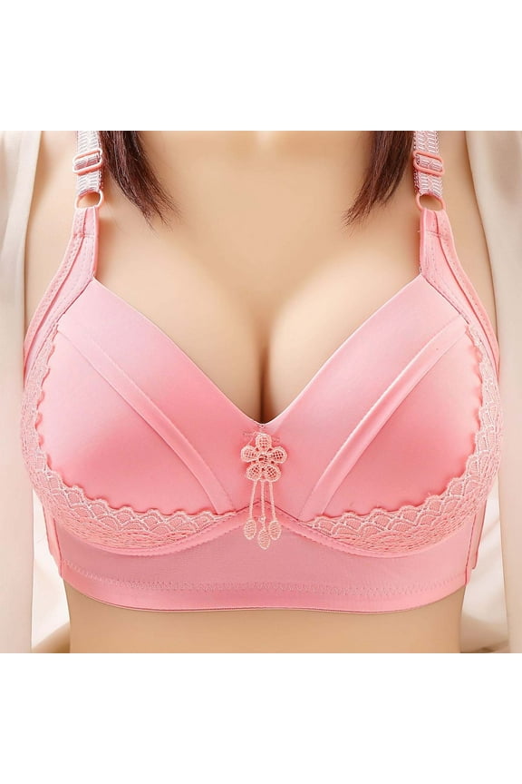 Womens Bras Wireless Push Up Underwire Bra Seamless Padded Bralettes Flex Fit Full Figure T-Shirt Bras