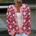 thumbnail image 1 of Jsaierl Womens Christmas Cardigan Sweaters Plus Size Dressy Long Sleeve Cute Printed Open Front Button Knit Outwear, 1 of 3