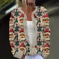 thumbnail image 1 of Jsaierl Womens Christmas Cardigan Sweaters Plus Size Dressy Long Sleeve Cute Printed Open Front Button Knit Outwear, 1 of 3
