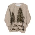 thumbnail image 1 of Jsaierl Womens Christmas Sweatshirts Plus Size Tree Graphic Sweatshirt Cotton Loose Fit Pullover Crewneck Tunic Long Sleeve Tops S-2XL, 1 of 8