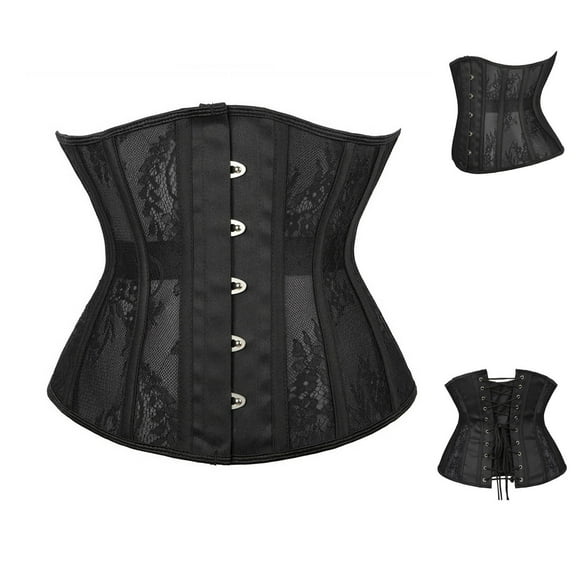 Jsaierl Womens Corset Top Tummy Control Sleeveless Gothic Renaissance Corset Push Up Corset Lingerie Going Out Bustier Shapewear