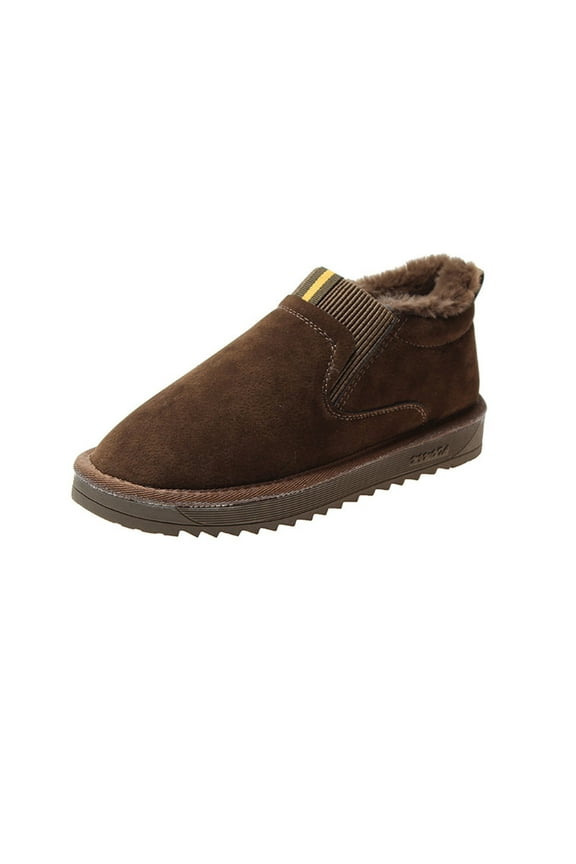 Womens Cozy Ankle Boot - Faux Fur Lined Mini Ankle Boot - Winter Flat Boots Warm Durable Shoes - Casual Fashion Faux Fur Lining Ankle Snow Boots - Platform Thick Plush Shoes for Women