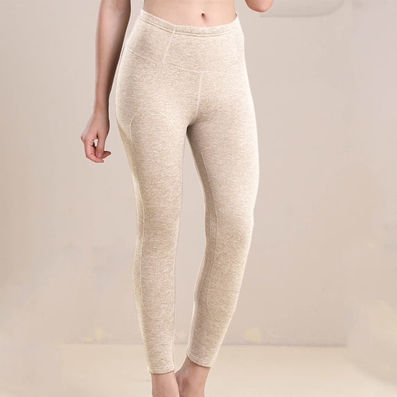 Jsaierl Womens Fleece Lined Leggings Tummy Control Warm Thick Tights Butt Lifting Sherpa Pants Slim Cozy Yoga Legging