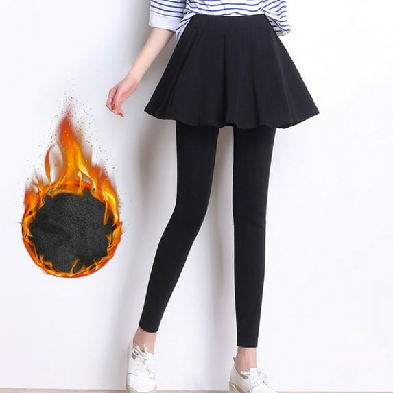 Jsaierl Womens Fleece Lined Leggings Winter Thick Warm Tights Thermal Cotton Pants Petite Athletic Yoga Legging