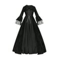 thumbnail image 1 of Jsaierl Womens Halloween Costumes Plus Size Retro Renaissance Dresses Victorian Cosplay Costumes Steampunk Ball Gown Dresses, 1 of 8