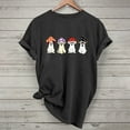 thumbnail image 1 of Jsaierl Womens Halloween Shirts Spooky Pumpkin Ghost Print Tees Stretch Round Neck T-shirt Short Sleeve Dressy Casual Blouse Tops Halloween Party Supplies, 1 of 9