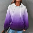 thumbnail image 1 of Jsaierl Womens Hoodies Cute Gradient Print Hoodies Sweatshirts Holiday Sweaters Workout Long Sleeve Top Hoodie Womens Hoodies Under $20, 1 of 6