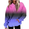 thumbnail image 1 of jsaierl Womens Hoodies Oversized Gradient Graphic Hooded Sweatshirts Lightweight Sweaters Workout Long Sleeve Top Hoodie, 1 of 4