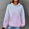 thumbnail image 1 of Jsaierl Womens Hoodies Oversized Gradient Print Hooded Sweatshirts Lightweight Sweaters Comfort Long Sleeve Top Hoodie Womens Hoodies, 1 of 6