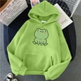 thumbnail image 1 of Jsaierl Womens Hoodies Plus Size Casual Frog Graphic Sweatshirt Top Long Sleeve Fashion Fall Pullover Cute Sweatshirts with Pocket, 1 of 3