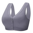 thumbnail image 1 of Jsaierl Womens Lace Bras Front Closure No Wire Support T-shirt Bras Seamless Sexy Bralettes Soft Daily Full Figure Bras, 1 of 3