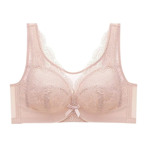 Jsaierl Womens Lace Bras No Wire Push Up T-shirt Bras Seamless Sexy Bralettes Shapewear Everyday Full Figure Bras